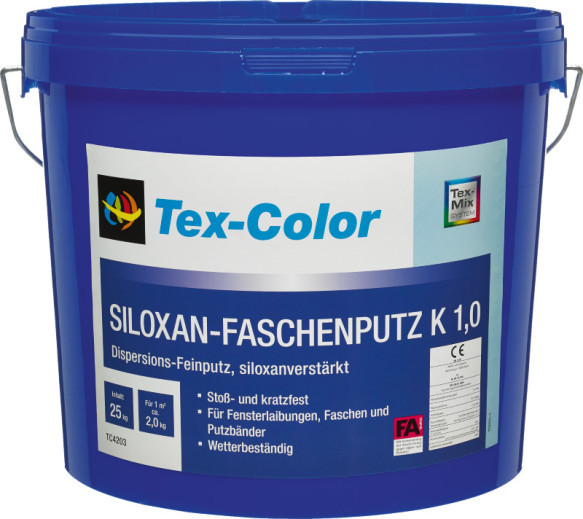 Siloxan Faschenputz K 1.0 mm 25 kg siloksāna apmetums (viendabīga struktūra)