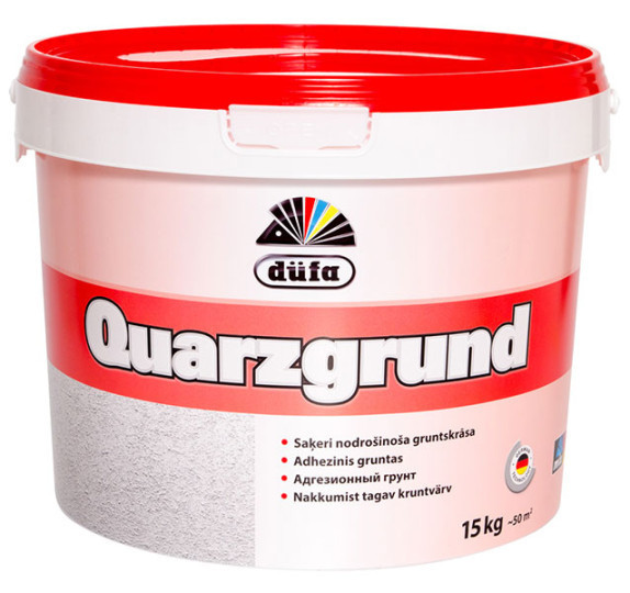 Dufa Quarzgrund 1 kg zemapmetuma gruntskrāsa ar kvarca pildvielu (tonējama)