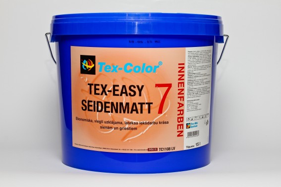 Tex Easy Seidenmatt  7 15L pusmatēta lateksa krāsa (tonējama)